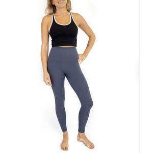 Emamaco Shaper Move Leggings Twilight Blue Full Length 26" Waist Medium Yoga